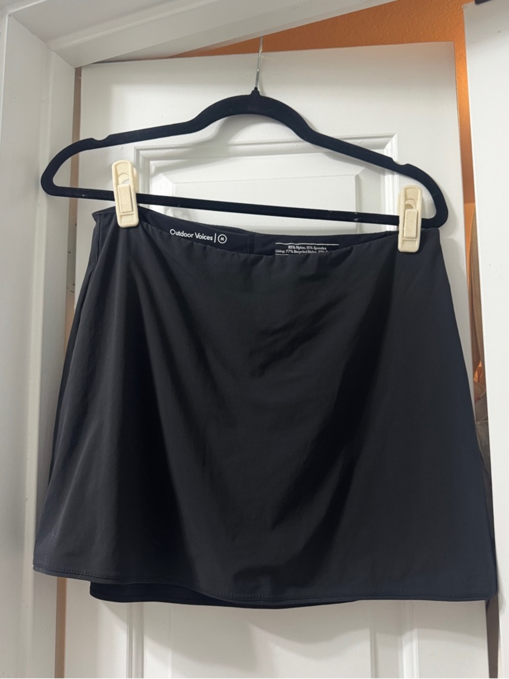Black Outdoor Voices Exercise Skirt